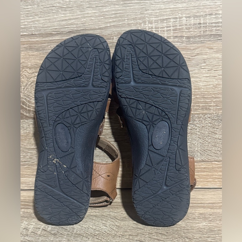 Earth Origins Women's Savoy Sierra Leather Closed Toe Brown Sandals Size 8.5 - Picture 9 of 10
